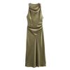 Jnleaog Spring New Arrival Women's Clothing Fashion Style Stylish Silk Satin Texture Midi Skirt Dress 8372090