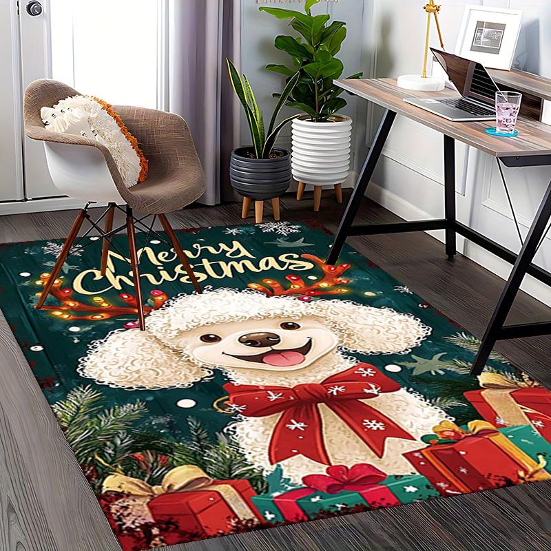 Christmas Anime Cartoon Design Chair Mat Non-Slip Carpet for Office Home Decoration Living Room Bedroom Game Room Dormitory Gift.R065