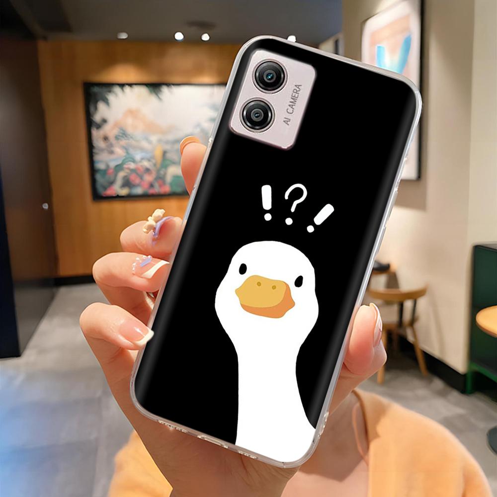 Etui Do Motorola Moto E13 Miękki Przezroczysty TPU Silikonowy Uroczy Kreskówkowy Panda Tylna Pokrywa Do Moto E13 motoE13 Futerały Etui Odporne Na Wstrząsy