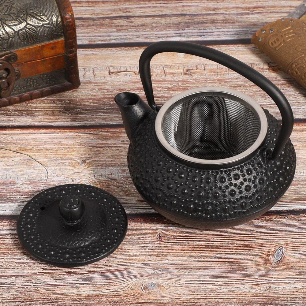 0.3L Cast Iron Teapot Raindrop Japanese Tetsubin Teapot Teapots Iron Tea Set  For Restaurant