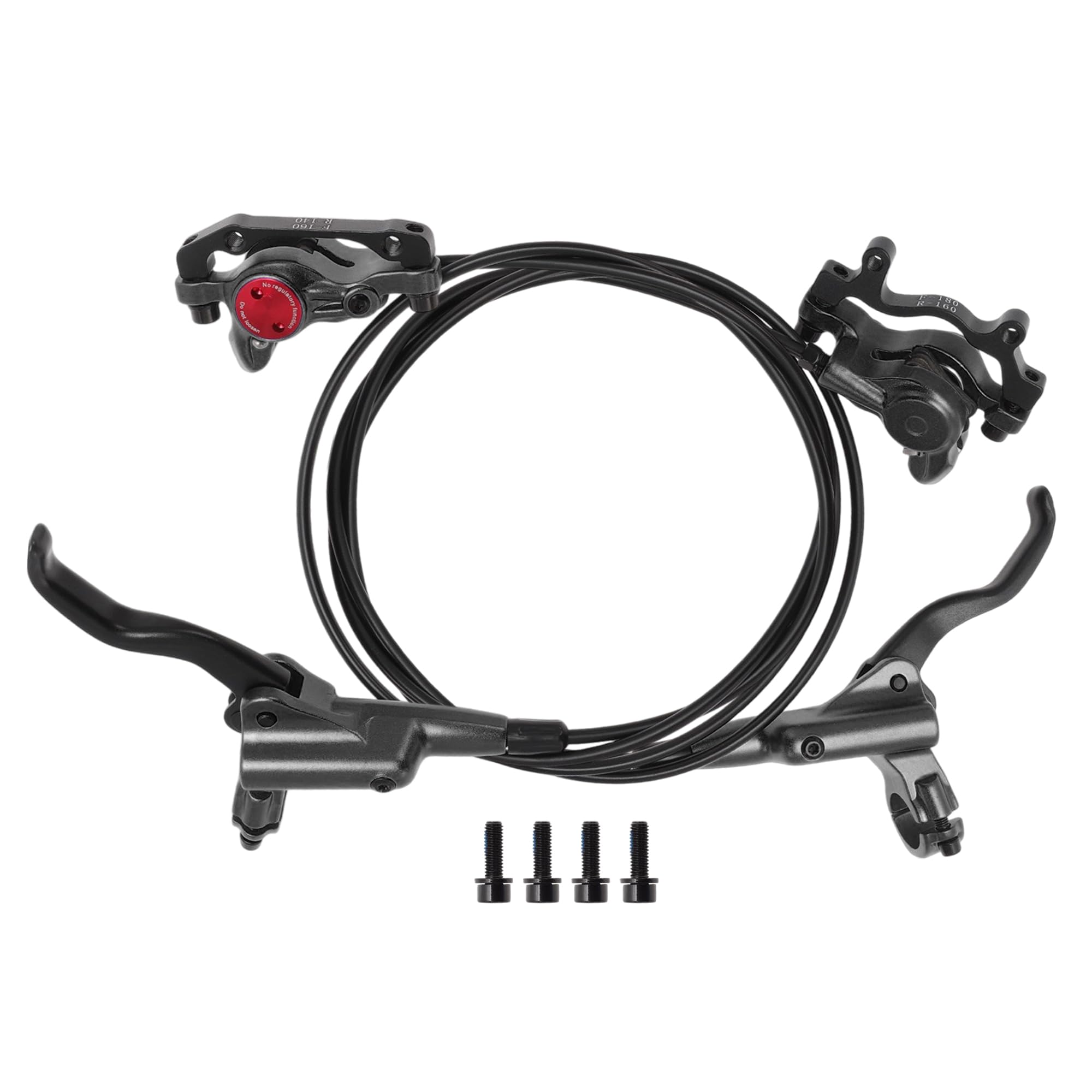 

BULLSPANN Велосипедная тормозная ручка Левая и правая ручка Набор Алюминиевый сплав с тормозным тросом 850мм 1450мм для шоссейного велосипеда МТБ 1 комплект Черный чёрный