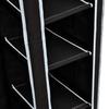 Foldable Fabric Wardrobe Black 110 x 45 x 175 cm