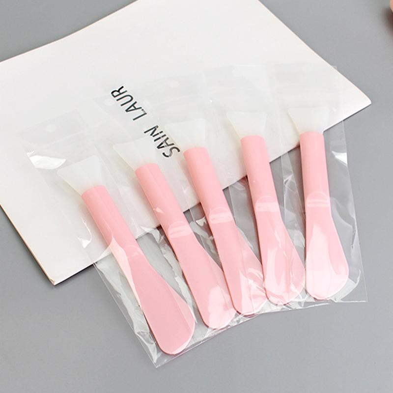 Double-Ended Silicone Mask Brush Mixing Stick Mask Scraper Soft-Tipped Spa Tool Makeup Brush