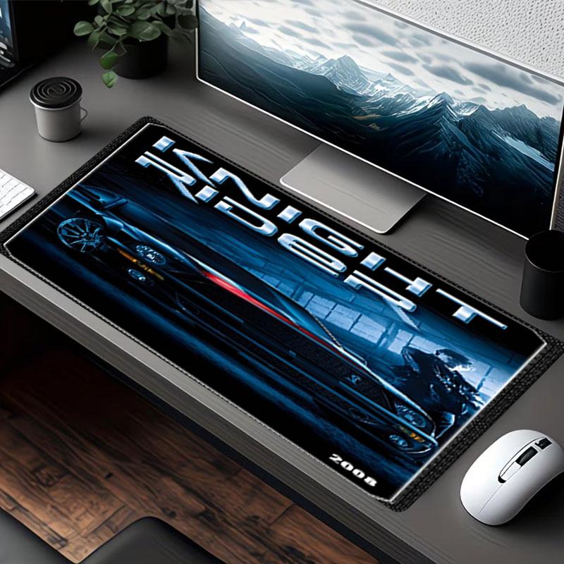 Knight Rider Print Mouse Pad, for Keyboard Pad Laptop PC Mat for Office Home Use, Desk Decor, Perfect Birthday Gift for Gamers