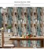 Industrial Retro Faux Wood Grain Self-Adhesive Wallpaper with PVC Backing