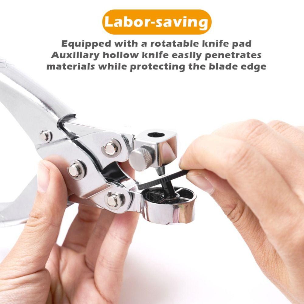 Multi-purpose Carbon Steel Leather Hole Punch Seven Holes Round Hole Belt Puncher Manual Watch Straps Hole Puncher Leather Tool