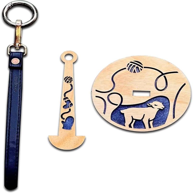 5Pcs Tragbare Handgelenk Garn Halter Für Stricken Häkeln Garn Holz Schüssel Organizer Handwerk Und Stickerei Zubehör Nähen Liefert
