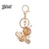 Wear-resistant Keychain Sparkling Rhinestone Bee Cute Animal Key Ring Bag