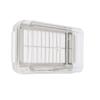 Stainless Steel Butter Cutter Box Cheese Storage Container with Transparent Cover for KitchenWhite