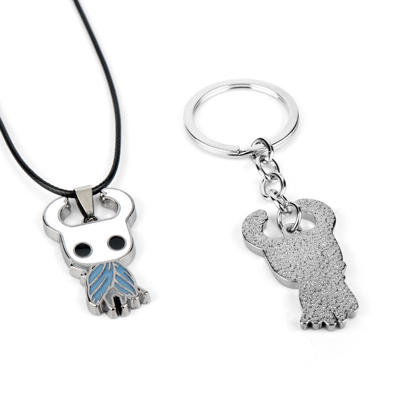 Hollow Knight Nyckelring Hänge Halsband - Huvudperson Design