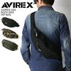AVIREX Eagle Series Body Bag, Hip Bag, and Waist Bag for Men and Women, Size F, Black, AVX3521