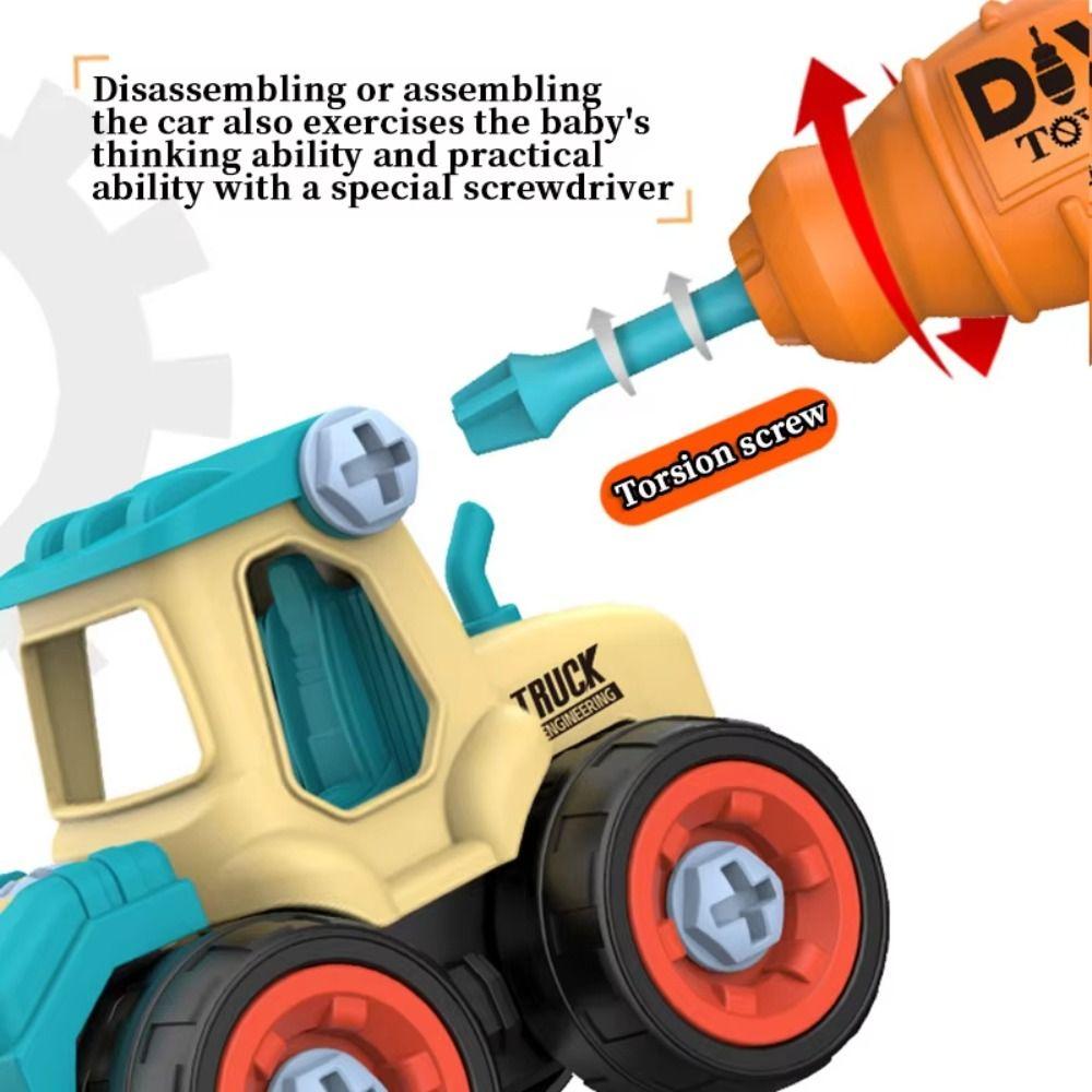 Disassembly Function Nut Assembly Puzzle Toy Removable Engineering Vehicle Children's Toy