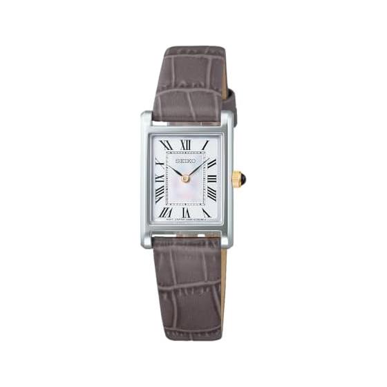 [Seiko Watch] SEIKO SELECTION SSEH025 Women s Watch Battery Operated Quartz Nano Universe Collaboration Square Square Gray Silver Dial White Pearl