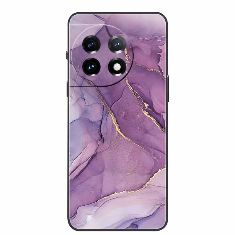 For One Plus 11 Case Marbled Granite Stone Texture Phone Cases for Oneplus 11R Shockproof Soft Cover on for Oneplus11 5G Silicon