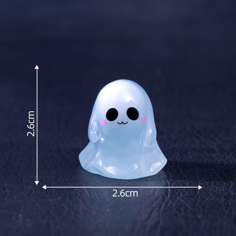 Svítící a vtipná figurka malého ducha, dekorativní doplňky, mini mikro-krajinné stolní ozdoby