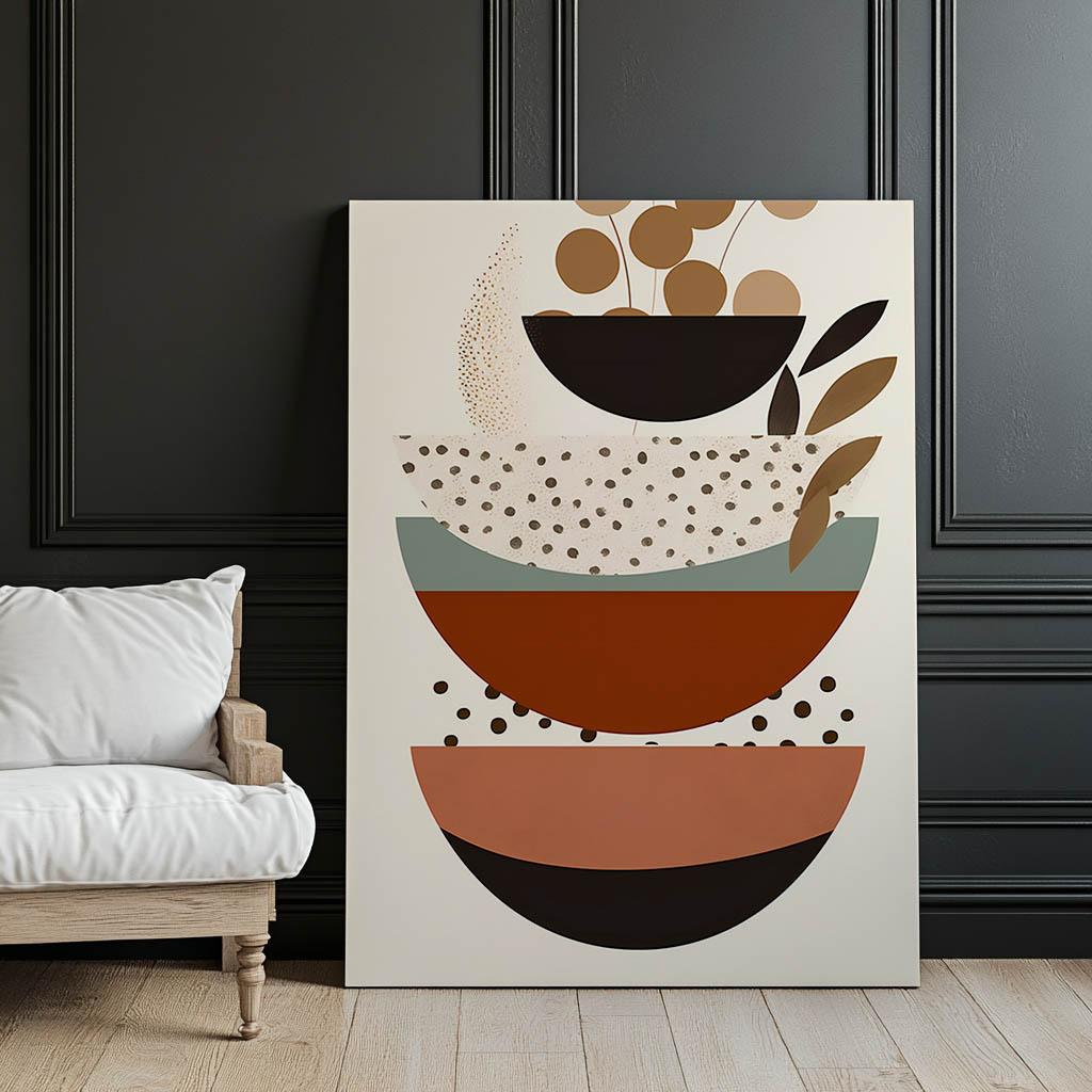 Harmonia Boho Harmonia Boho, 70X100 Cm, Rama Drewniana Jasny Dąb, Papier Matowy 230 Gsm