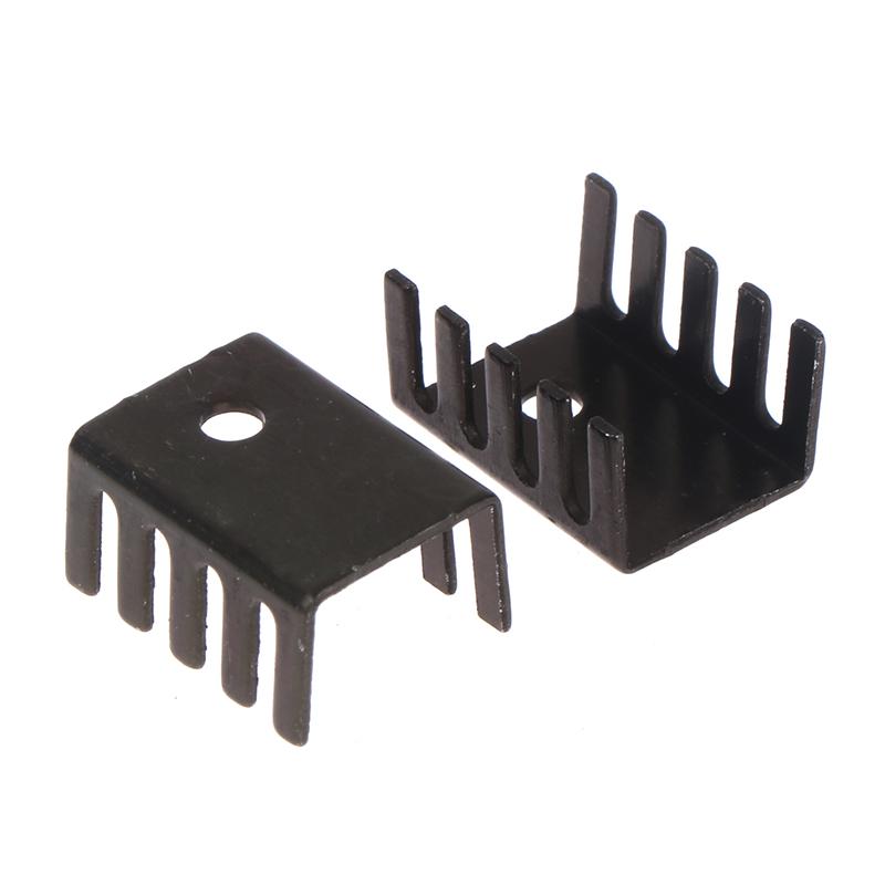 10Pcs To-220 Aluminum Profile 7805 Heatsink 781 Radiator Heat Sink 19*15*10Mm Aluminum Alloy Profile Cooler