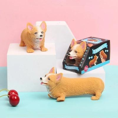 1 Stück Reißverschluss Corgi Hund Modellierung Kreativ Farbbox Hund Dekompression Quetsch Musik Spielzeug Niedliches Schreibtischornament Geburtstagsgeschenke