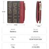 Baellerry Mulheres impressas carteiras curtas bifold couro artificial vintage zíper moeda bolsa titular do cartão carteira