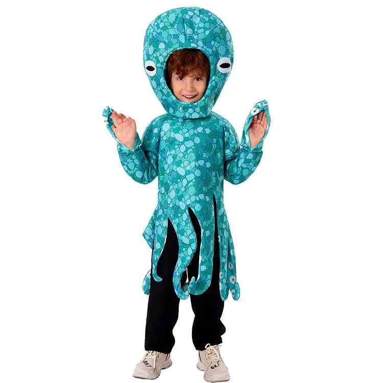 Kids' Multi-Legged Squid Octopus Onesie for Parties and Performances