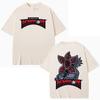 American TV Series Eddie Munson Demogorgon Hawkins Tshirt Cannibal Flower Monster Graphic Fashion Harajuku Women Short Sleeves