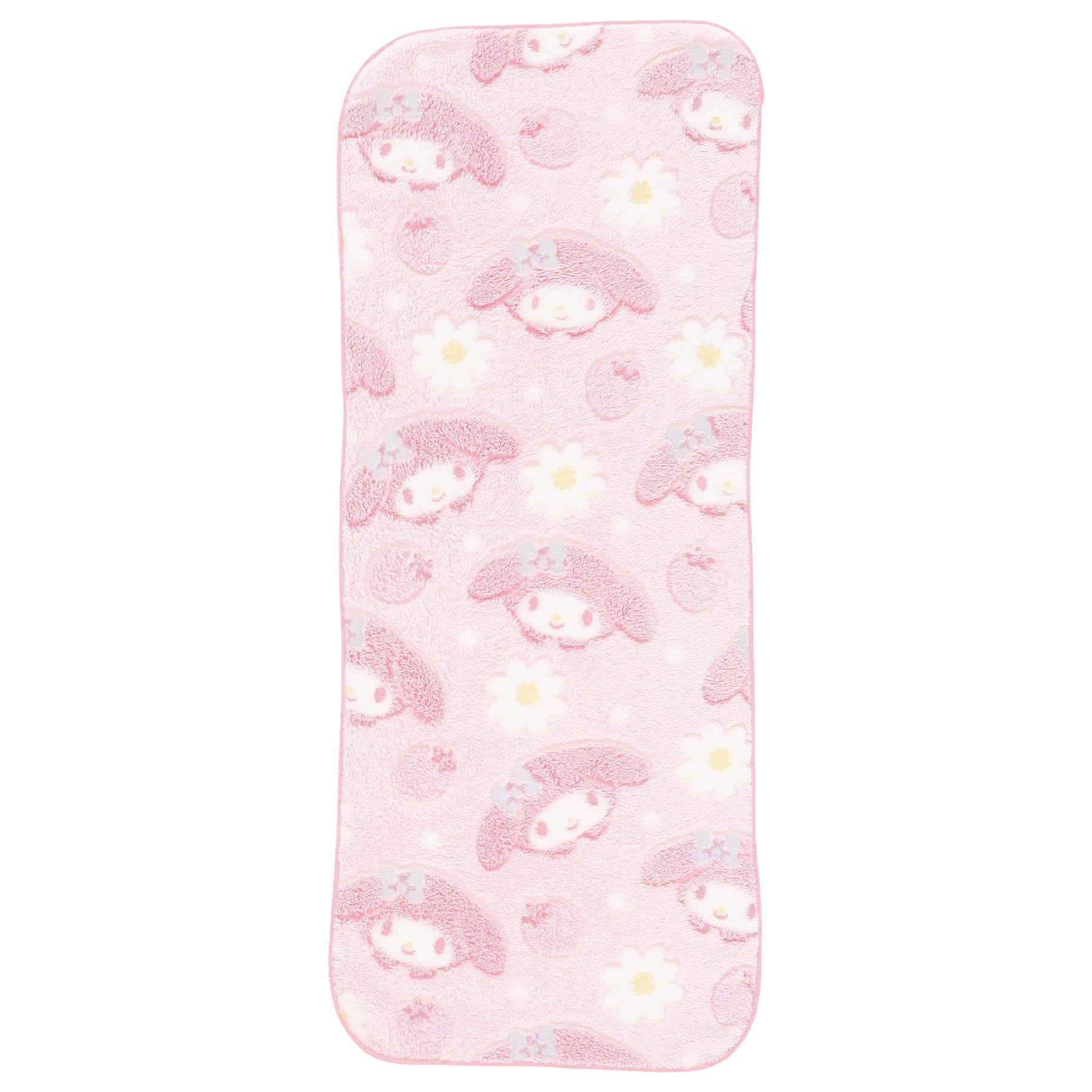 Marushin Face Towel My Melody Fluffy Strawberry 34 x 80cm Sanrio My Melody Cute Character Face Towel Bath Towel Long Cotton 3725009500 Approx.