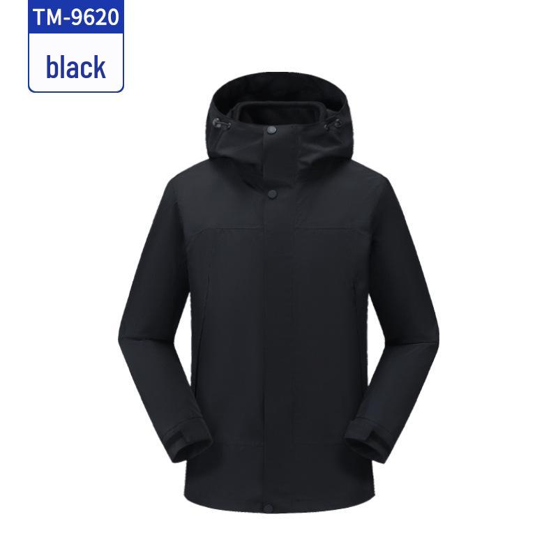 Custom Autumn/Winter Three-in-One Graphene Self-Heating Windbreaker with Embroidery