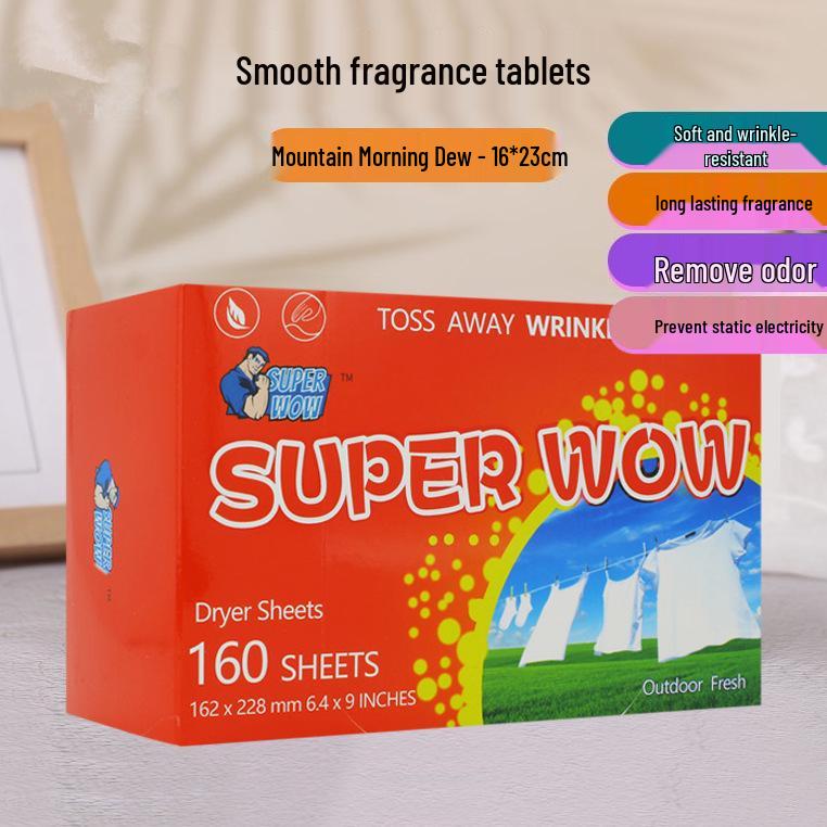 Ароматизированные листы для сушильной машины с длительным действием, обладающие антистатическими свойствами, удаляющие складки и смягчающие ткань