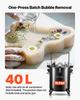 Pressure Pot Paint Tank, 40 L Heavy Duty Steel Pressure Pot Tank, Spray Paint Pressures Pots with Three Quick-Connect Couplers for Home Use, DIY, Art