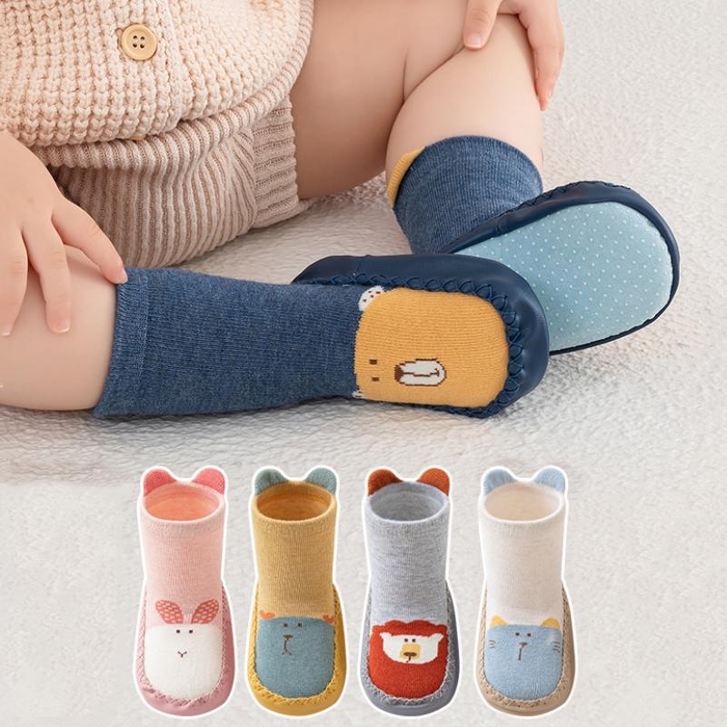 Baby Socks Slippers Cartoon Newborn Children Floor Socks Shoes Anti Slip Soft Sole Toddlers Indoor Socks Shoes