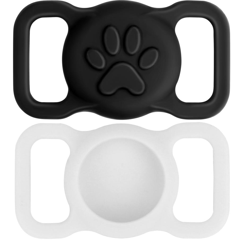 2 Pack Waterproof Silicone Holder Case For Airtag For Dogs And Cats - Scratch-Resistant, Anti-Lost GPS Tracker For Airtag