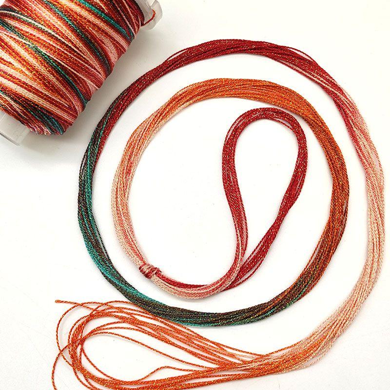 

Сделай сам Звездное небо Секционно окрашенный Разноцветный Плетеный Веревочный Брелок Прядь Begonia lobules -6 strands