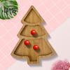 Christmas Tree Shaped Tray Wooden Charcuterie Dessert Boards Steak Dinner Plate Safe Easy To Clean Serving Platter for Parties Events