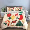 Christmas Themed Festive Decor Bedding Duvet Cover Set Duvet Cover Pillowcases  (1*Duvet Cover 2*Pillowcases, Without Duvet Insert)