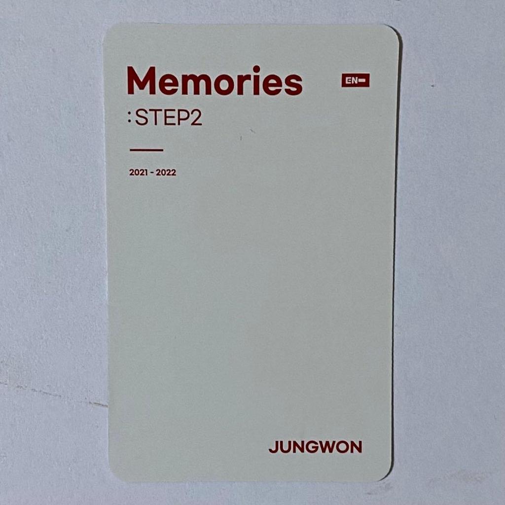 [USED] ENHYPEN Memories: STEP 2 DVD Trading Card Jungwon