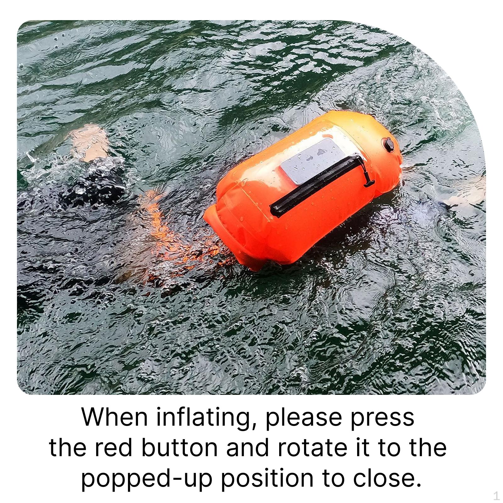 

Swim Buoy Dry Bag Accessory Sturdy High Visibility for Rafting Boating Beach