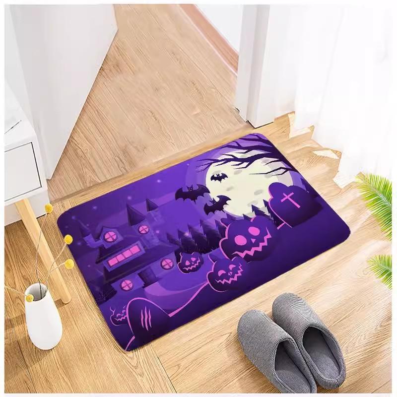 Cartoon Halloween Horror Floor Mat Restaurant Door Floor Mat Home Decoration Door Floor Mat Bathroom Toilet Floor Mat