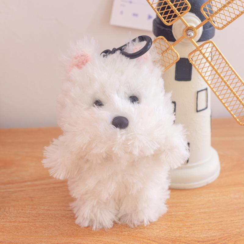 

Милый японский плюшевый щенок вест-хайленд-уайт-терьера, стоящий, кукла, подвеска для сумки, игрушка, брелок, спящая кукла 14-35cm