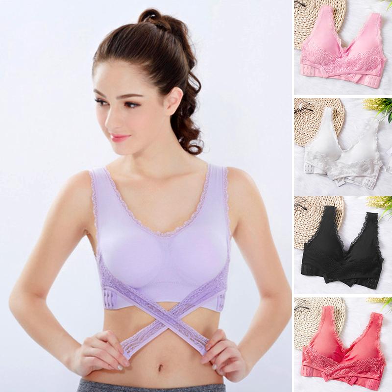 1Pc Lace Bra Confortable Nylon Solid Color Lingerie Sexy Underwear Women's Close Fitting