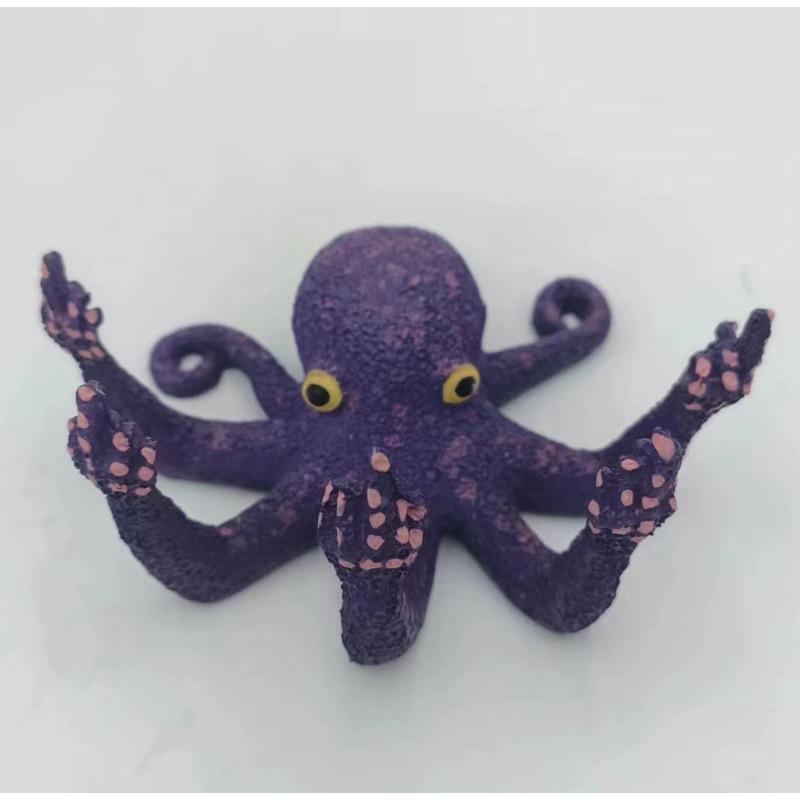 Creative Angry Octopus Resin Crafts Home Desktop Ornaments Indoor Decoration Octopus Ornaments Outdoor Garden Octopus Statues