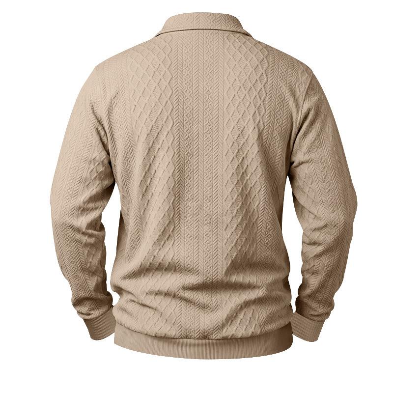 Men’s New Arrivals: Knitted Jumpers, Business Polo Shirts, Casual Long-sleeved Collared Pullovers and Jacquard Hoodies