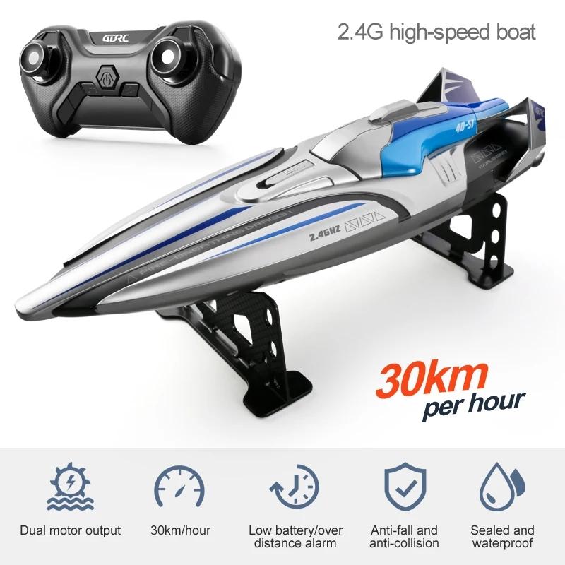 S1 2.4G RC High Speed Racing Boat Speedboat Remote Control Ship Water Game Children Toy Birthday Gift