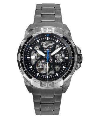 Bronson Stainless Steel Black Skeleton Dial Automatic ME3218 Men's Watch