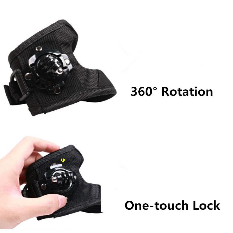 360-Grad-Handgelenkband, Armgurt, Stativhalterung für GoPro Hero 13 12 11 10 9 8 Kamera, Faustadapterband für GoPro-Zubehör