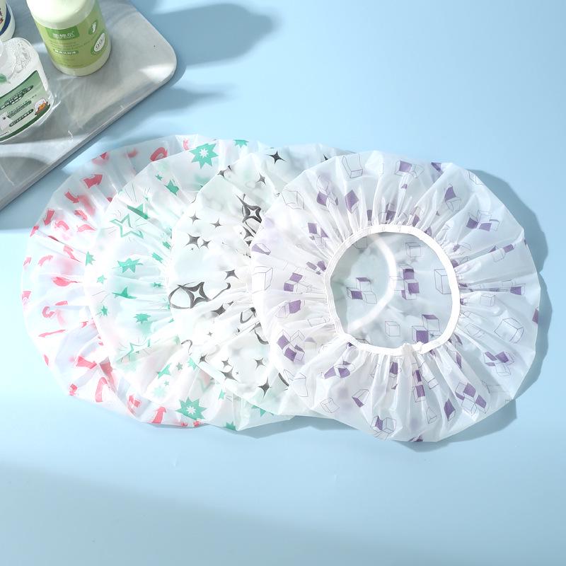 Women's Waterproof Shower Cap - Cute, Thickened, Reusable Bath Hat for Girls and Adults