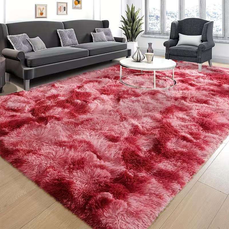 Tie-Dye Pluche Vloerkleed Comfortabel Zacht en Warm Antislip Woonkamer Bank en Fauteuil Mat Nachtkastje Kleed voor Slaapkamer Woondecoratie