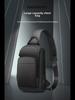Men's Splash-Proof Cross-Border Chest Bag with USB Charging Port - Large Capacity, Single-Shoulder Messenger Backpack