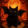 Felt Cloth Cats Bat Wing Adjustable Halloween Party Supplies Halloween Cat Costume  Halloween Decor