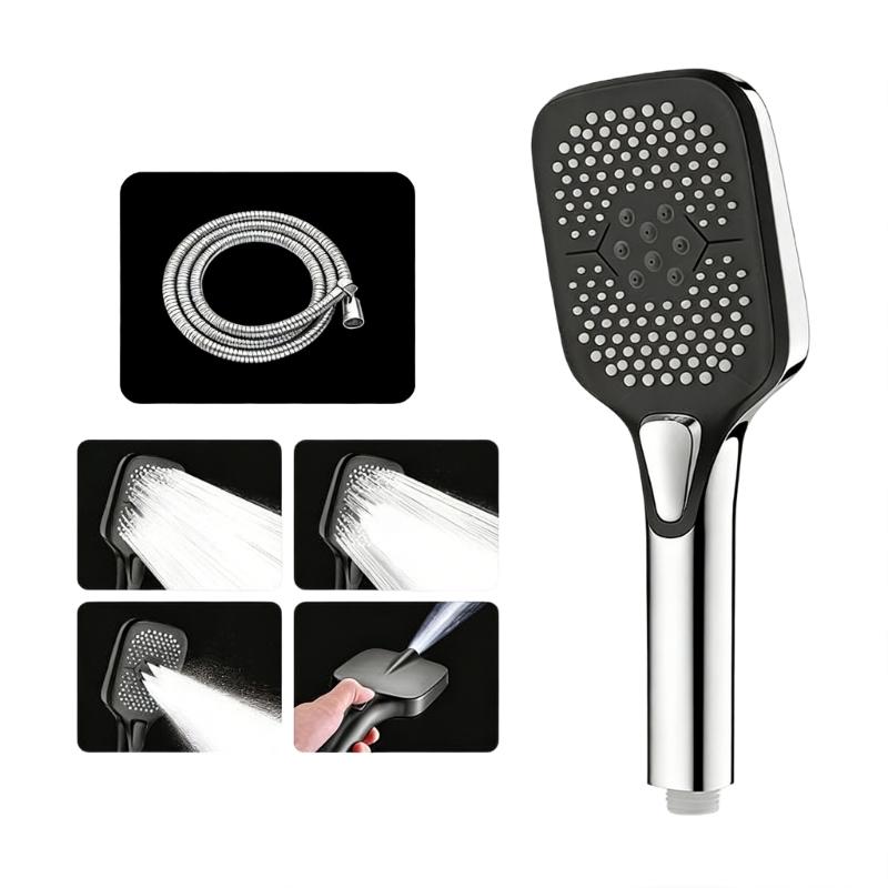 Powerful High Pressure Shower Head Water Saving Hnadheld Showerhead With Multiple Sprays Modes Easy Installation