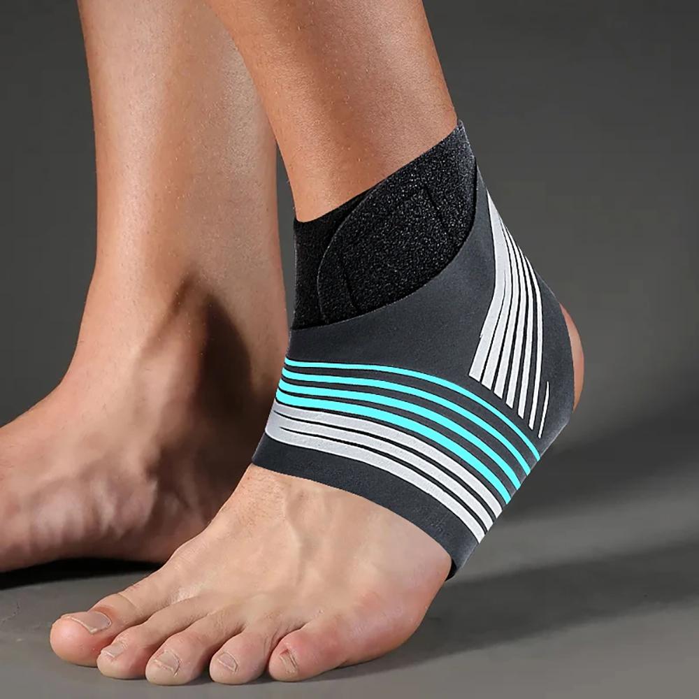 

1 шт. Регулируемая компрессионная поддержка голеностопа для мужчин и женщин, прочная спортивная защита голеностопа S